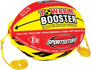 SportsStuff Booster Towable Tube Ball Towable Rope for Lift and Visibility, 60 ft Rope with 4,100 lb Break Strength