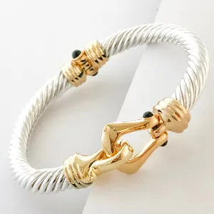 Stack It Up Thick Bracelet Cuff- Magnetic Hook Closure