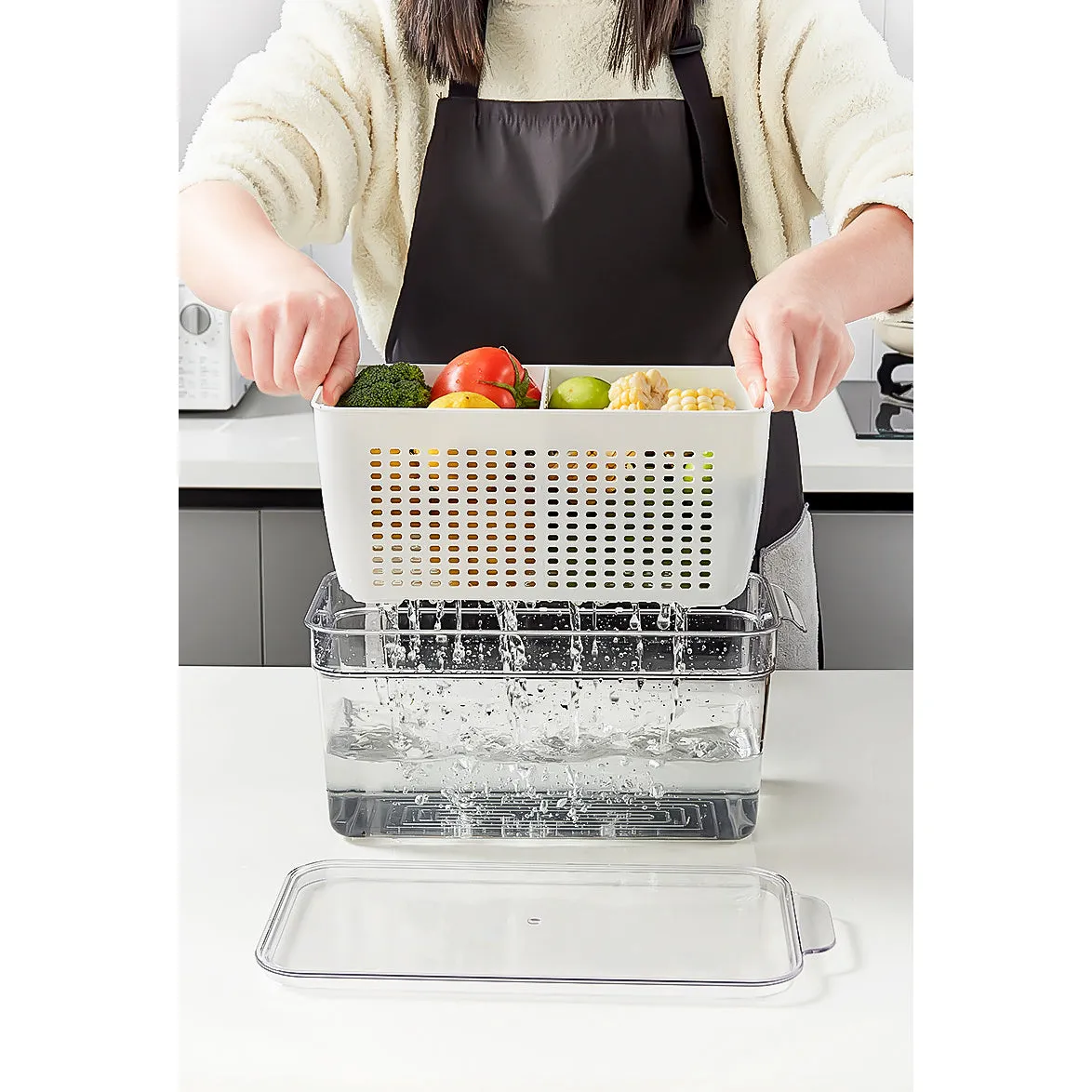 Stackable Refrigerator Organisers - 4 Pack