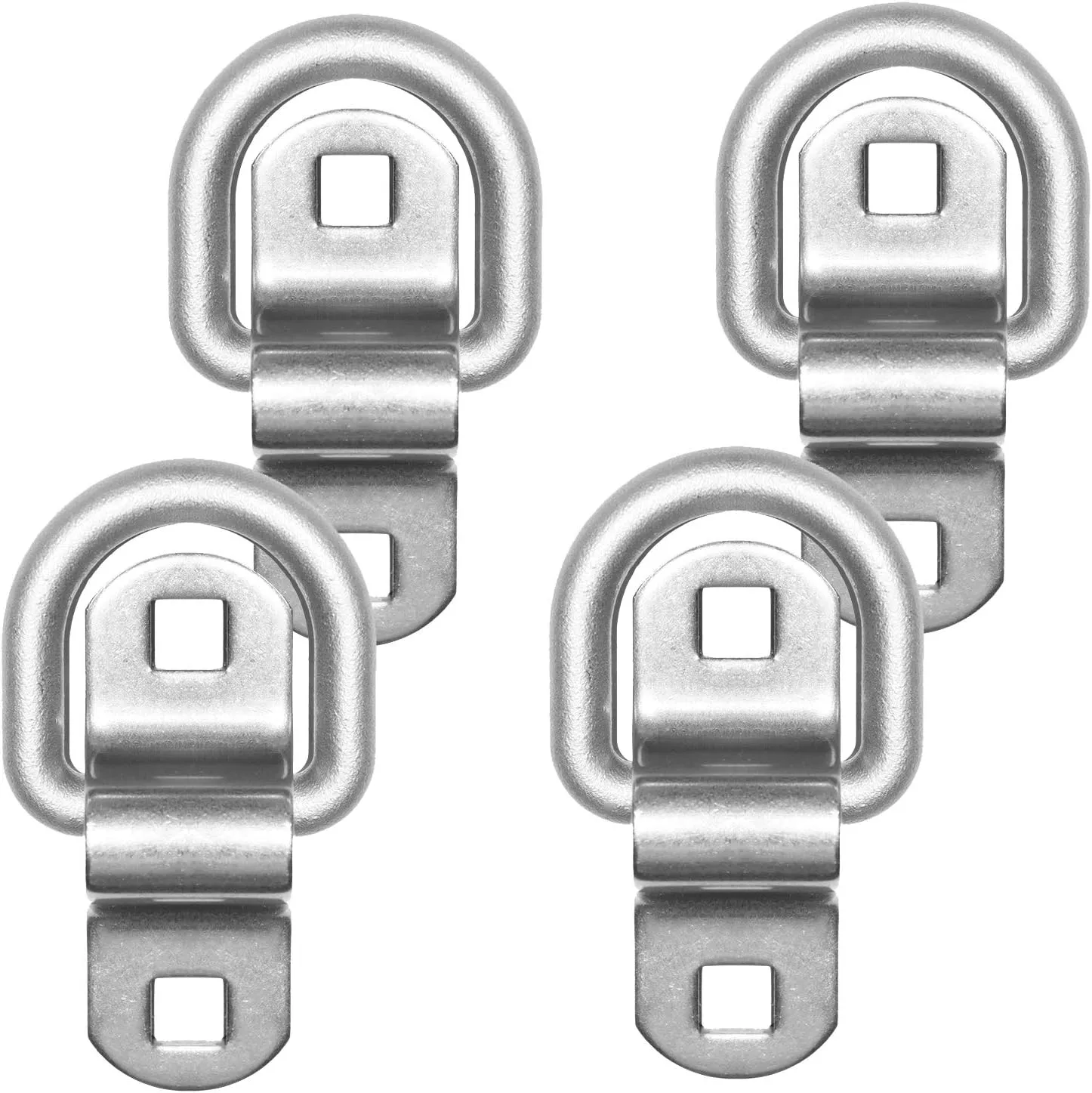 Stainless Steel Tie Down, Surface Mount D-Ring 6,000 lb. Capacity Tiedowns 4-Pack …