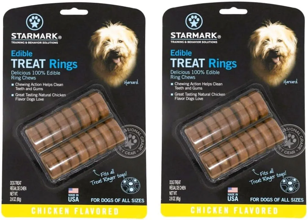 Starmark Edible Treat Rings Chicken 16ct (2pk)