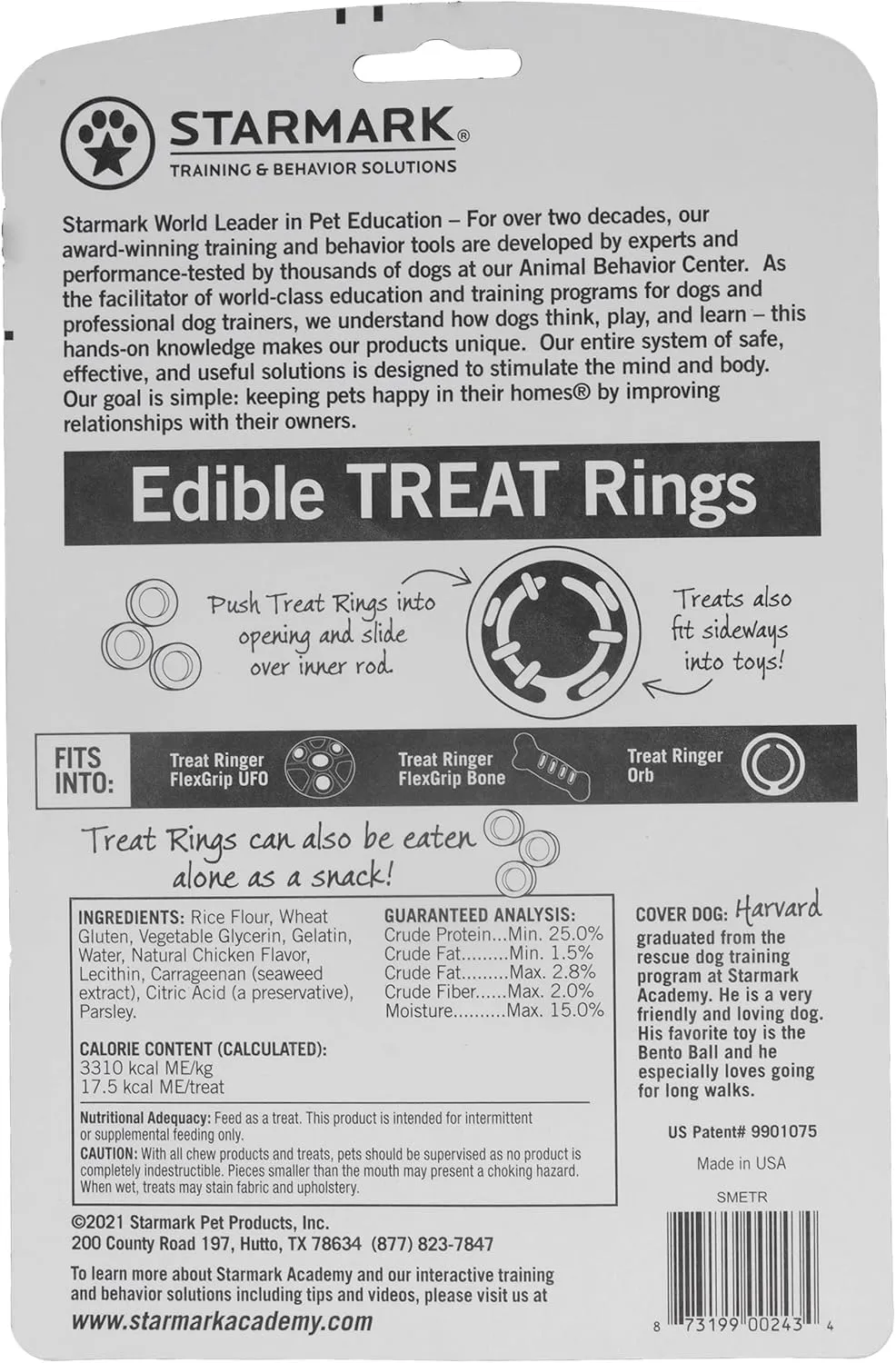 Starmark Edible Treat Rings Chicken 16ct (2pk)