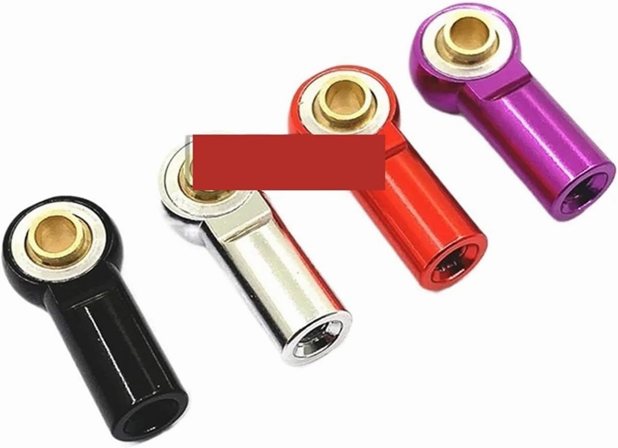 Steering Linkage Servo Link 10Pcs Metal M3 Aluminum Link Tie Rod End Ball Joint 1/10 RC Car Crawler AXIAL SCX10 D90 D110 Fit For Tamiya Racing Direction Pull Rod Steering Pull ( Color : 24 Purple )