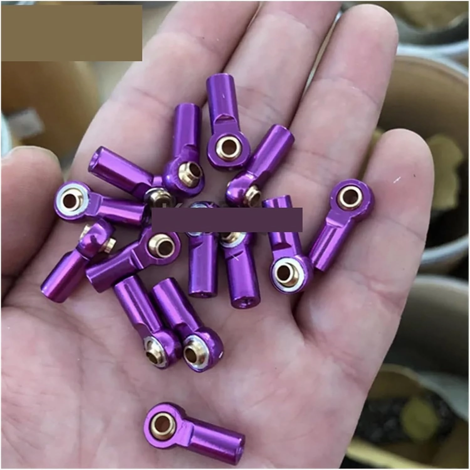 Steering Linkage Servo Link 10Pcs Metal M3 Aluminum Link Tie Rod End Ball Joint 1/10 RC Car Crawler AXIAL SCX10 D90 D110 Fit For Tamiya Racing Direction Pull Rod Steering Pull ( Color : 24 Purple )