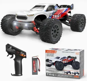 STREETSTAR 1/16 Scale All Terrain RC Car, 40KPH High Speed 4WD Electric Vehicle with 2.4 GHz Remote Control, Waterproof, 1800mAh Li-Po, 30  Min Playtime - TR-16 Red.