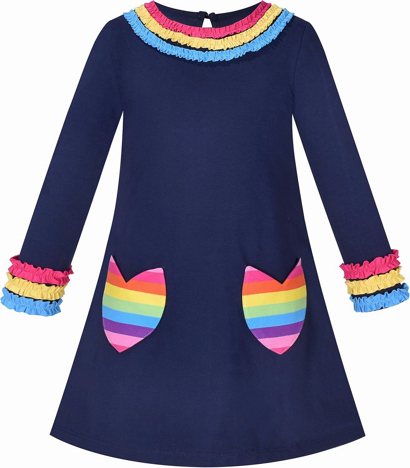 Sunny Fashion Girls Outfit Set 2 Piece Cotton Heart Casual Dresss Top Pants