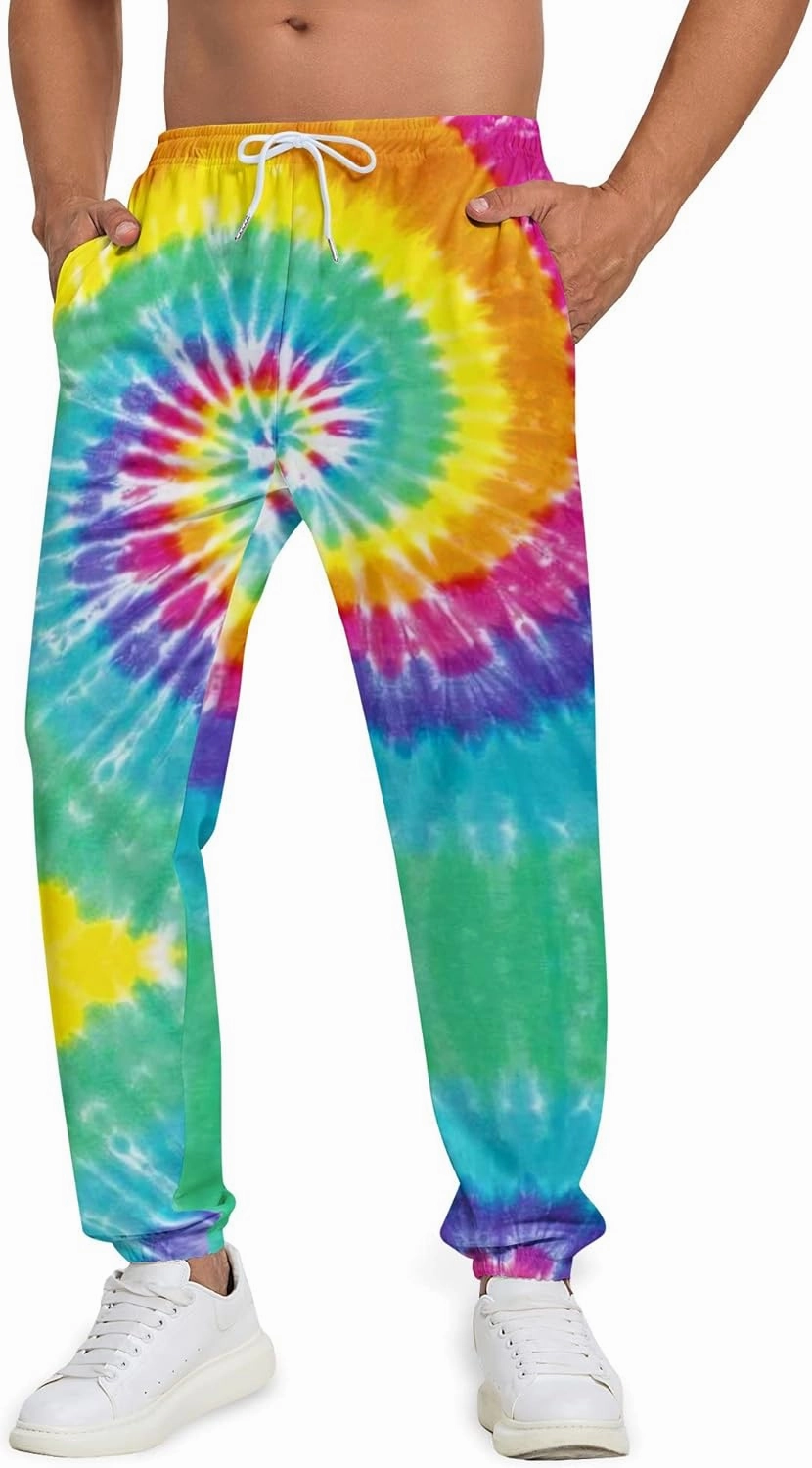 Sweatpants for Men Joggers Pant 3D Printed Sports Pants Workout Pants with 2 Side Pockets