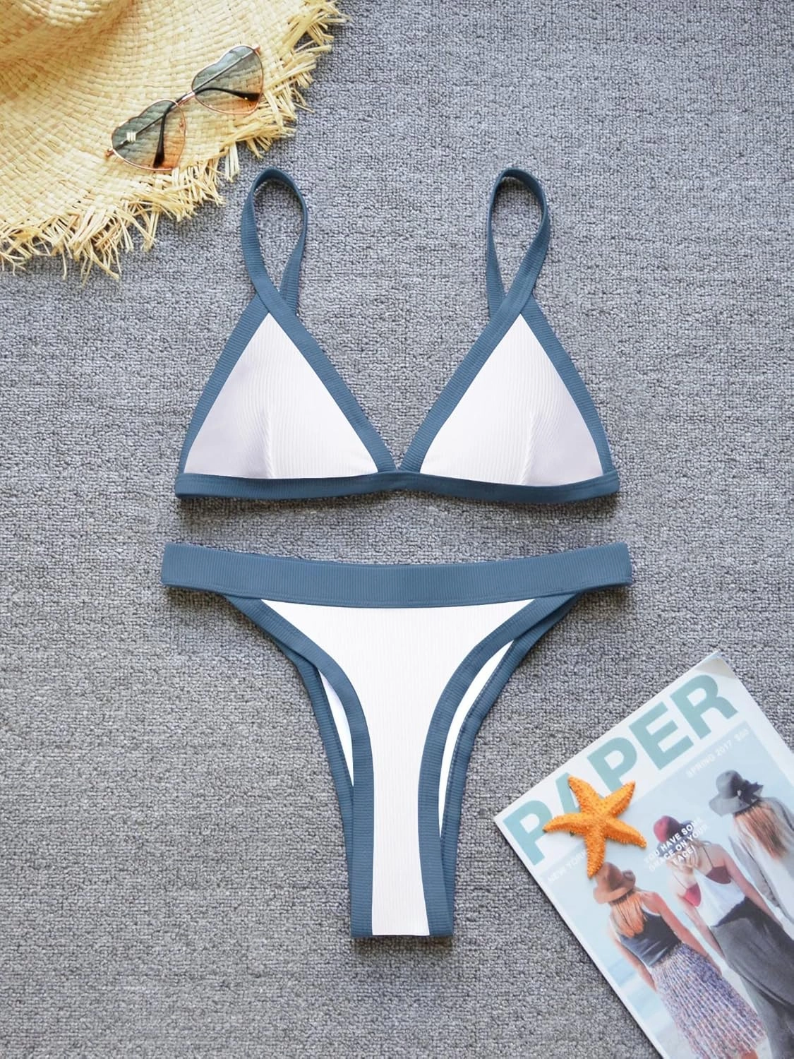 swimall Women's Triangle Bikini Set Sexy Brazilian Sporty Two Piece Swimsuit Cute Bathing Suit
