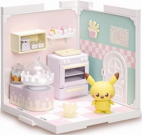 Takara Tomy Pokemon Pokepiece House Kitchen Mahomil & Pikachu