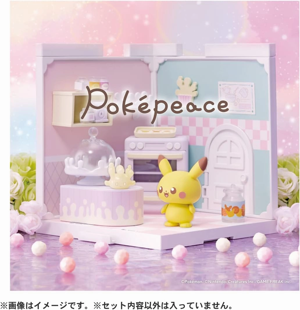 Takara Tomy Pokemon Pokepiece House Kitchen Mahomil & Pikachu