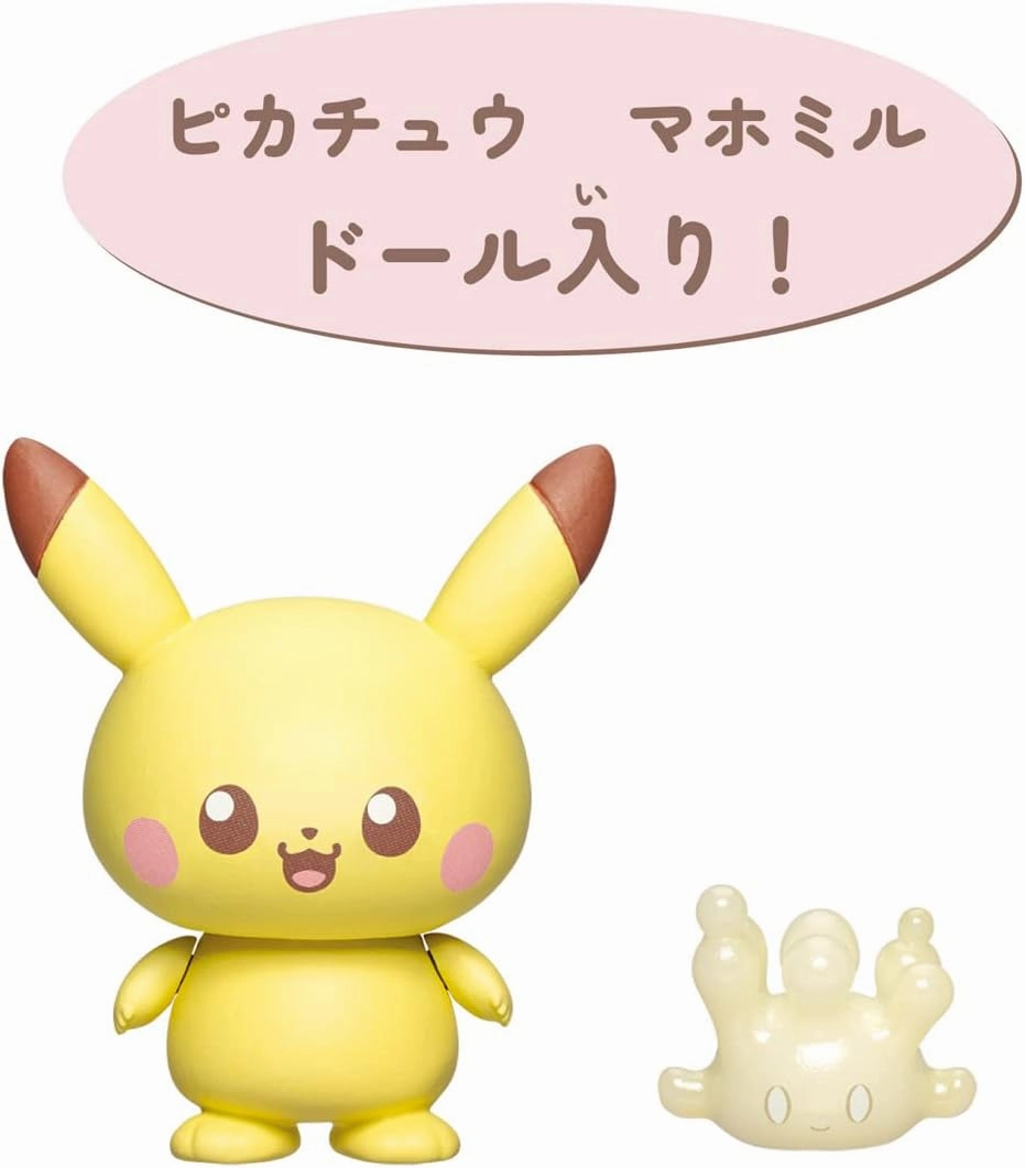 Takara Tomy Pokemon Pokepiece House Kitchen Mahomil & Pikachu