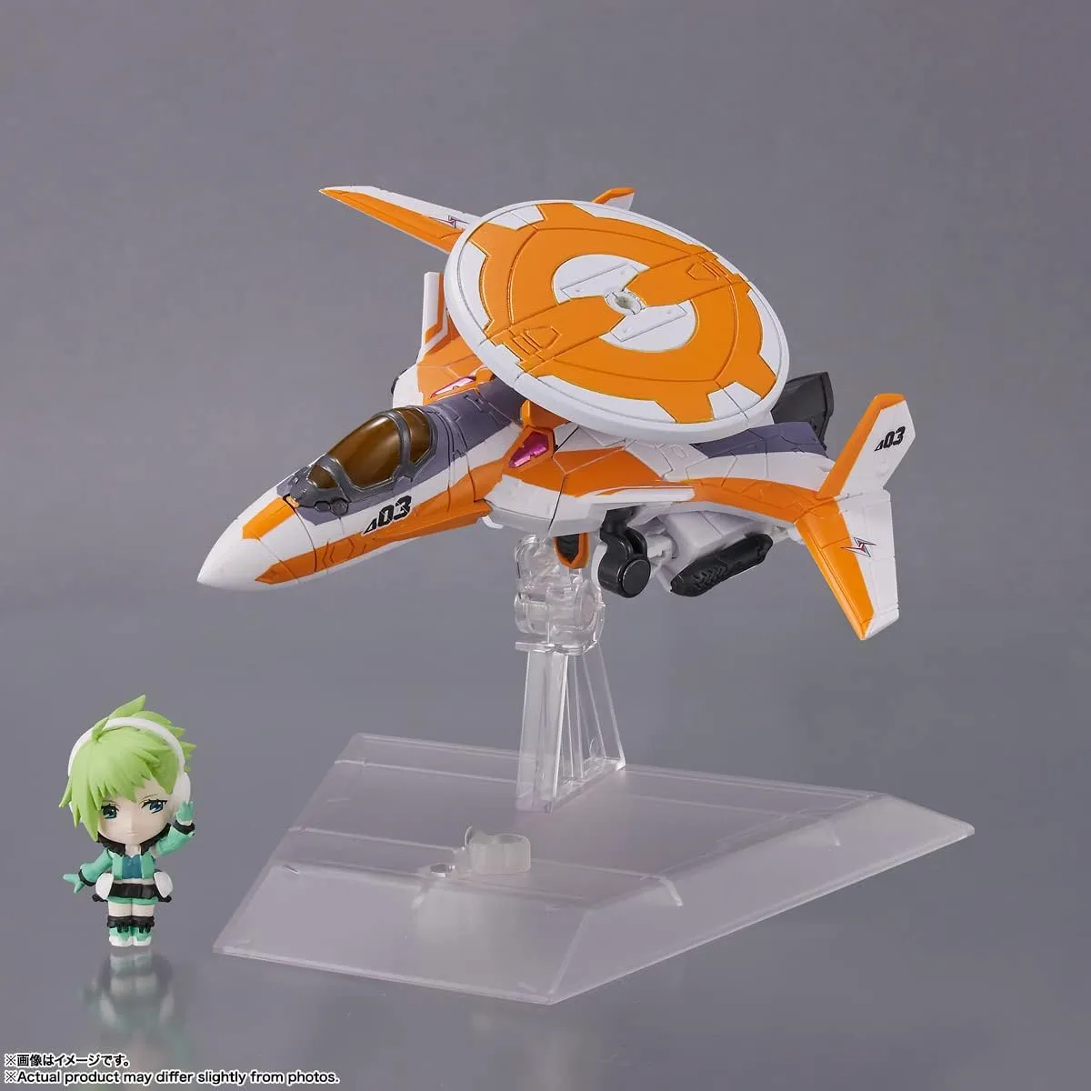 TAMASHII NATIONS - Macross Delta - VF-31E Siegfried (Chuck Mustang Use) with Reina Prowler, Bandai Spirits Tiny Session Figure Action Figure