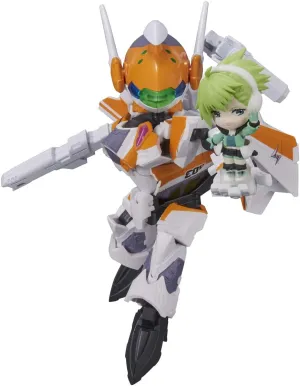 TAMASHII NATIONS - Macross Delta - VF-31E Siegfried (Chuck Mustang Use) with Reina Prowler, Bandai Spirits Tiny Session Figure Action Figure