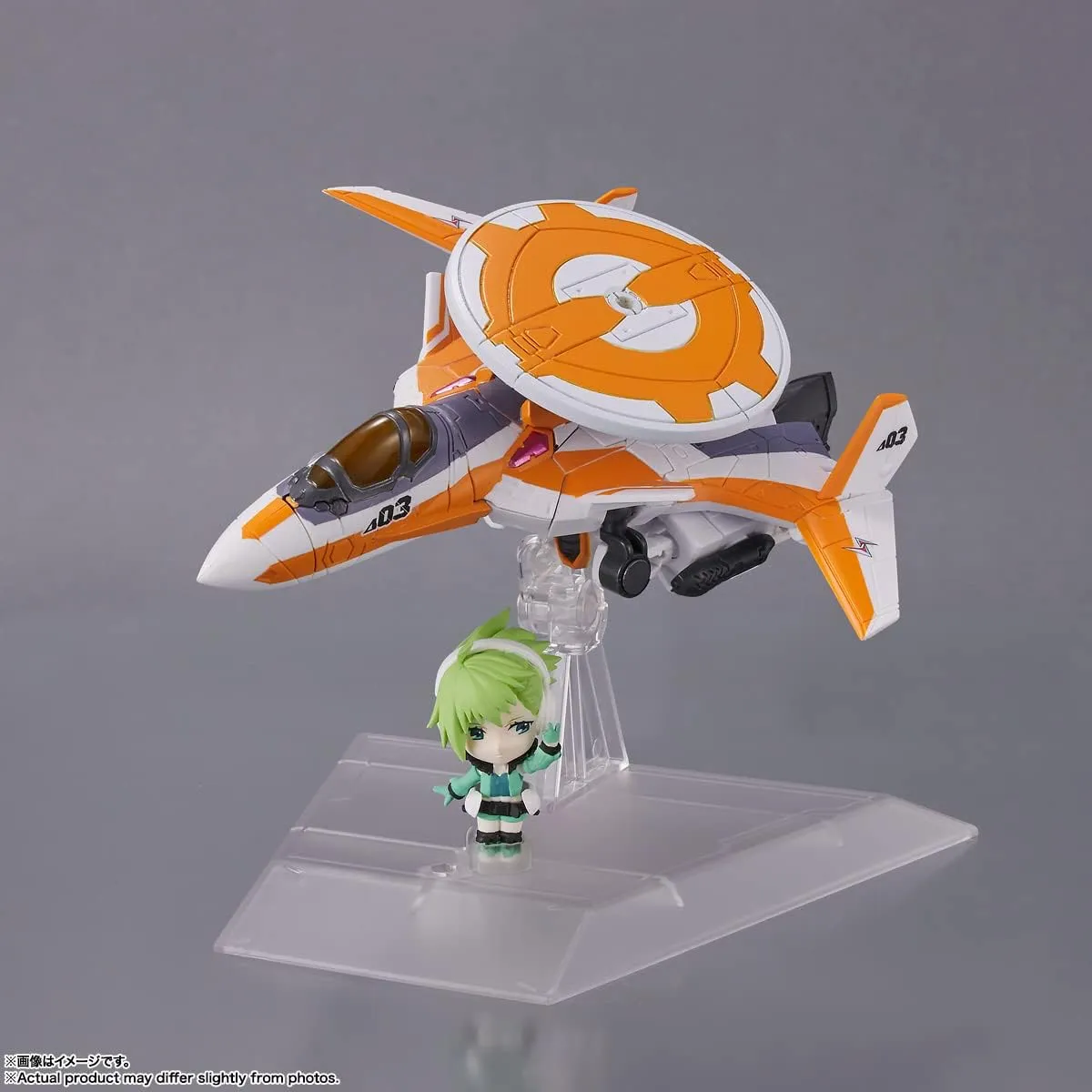 TAMASHII NATIONS - Macross Delta - VF-31E Siegfried (Chuck Mustang Use) with Reina Prowler, Bandai Spirits Tiny Session Figure Action Figure