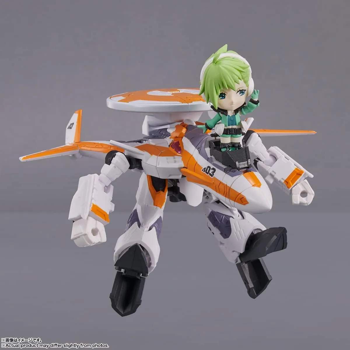 TAMASHII NATIONS - Macross Delta - VF-31E Siegfried (Chuck Mustang Use) with Reina Prowler, Bandai Spirits Tiny Session Figure Action Figure