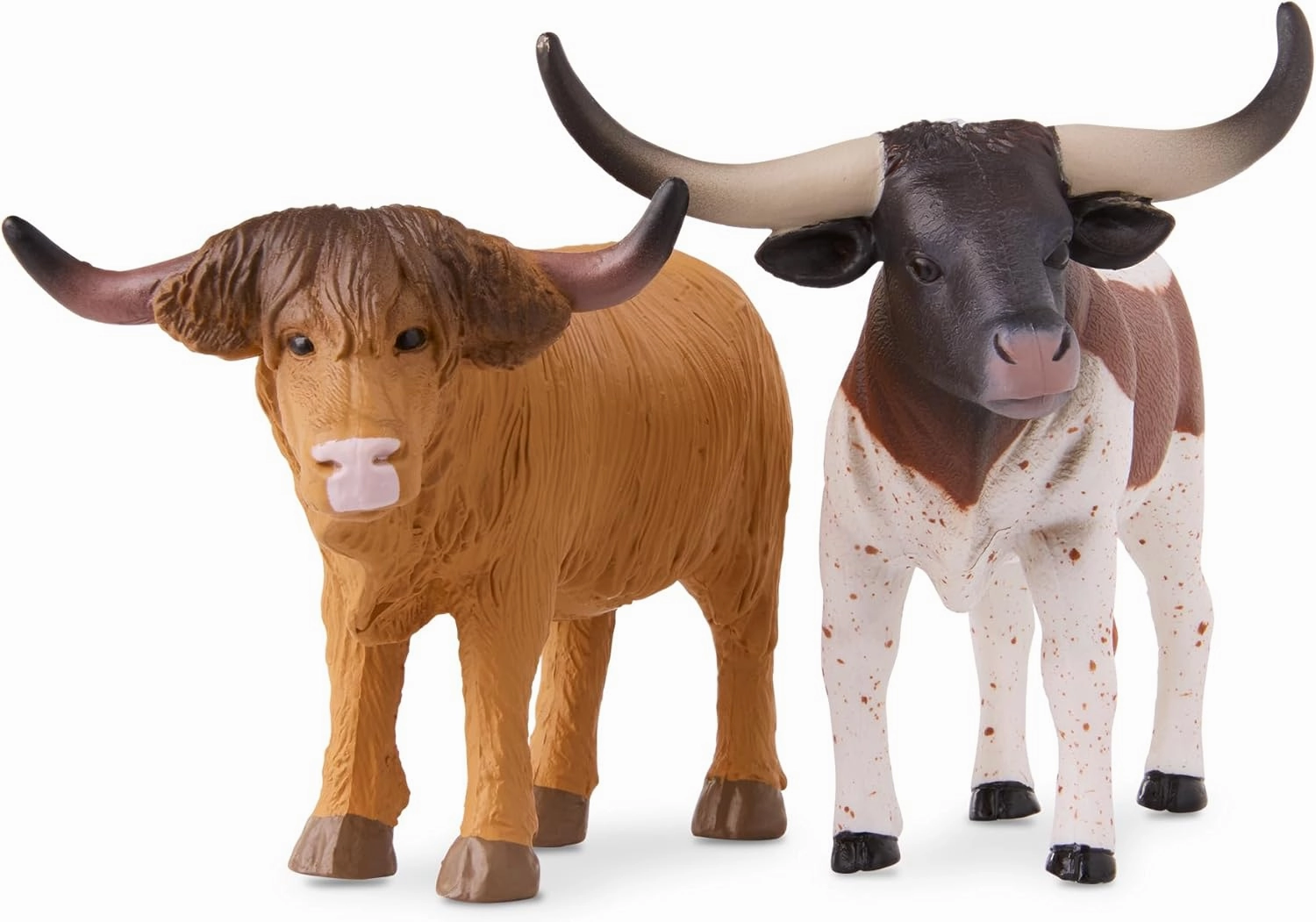 Terra by Battat Farm Animal Toy Set with 6 Realistic Figurines - Detailed Holstein Cow, Bulls & Donkey - Educational Toddler Farm Animal Toys for Learning & Imaginative Play, Ages 3 