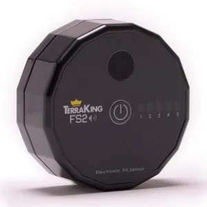 TerraKing TK95073 FS2 Material Collection Fill Sensor; Designed for Most Baggers or Leaf/Material Collection Systems; Rechargeable Battery, USB Cable Included