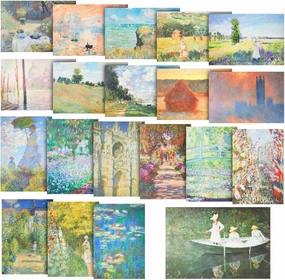 The Gifted Stationary 20 Pack Monet Artist Posters for Office, Dorm, Apartment, 13x19 in - Wall Art - Wall Decor - Room Decor Aesthetic
