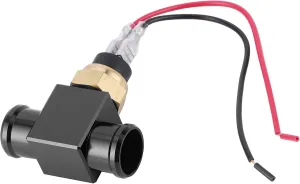 Thermostat Water Temperature Switch Radiator Coolant Fan Temp Sensor Kit Motorcycle ATV Off Road Vehicle (Black)