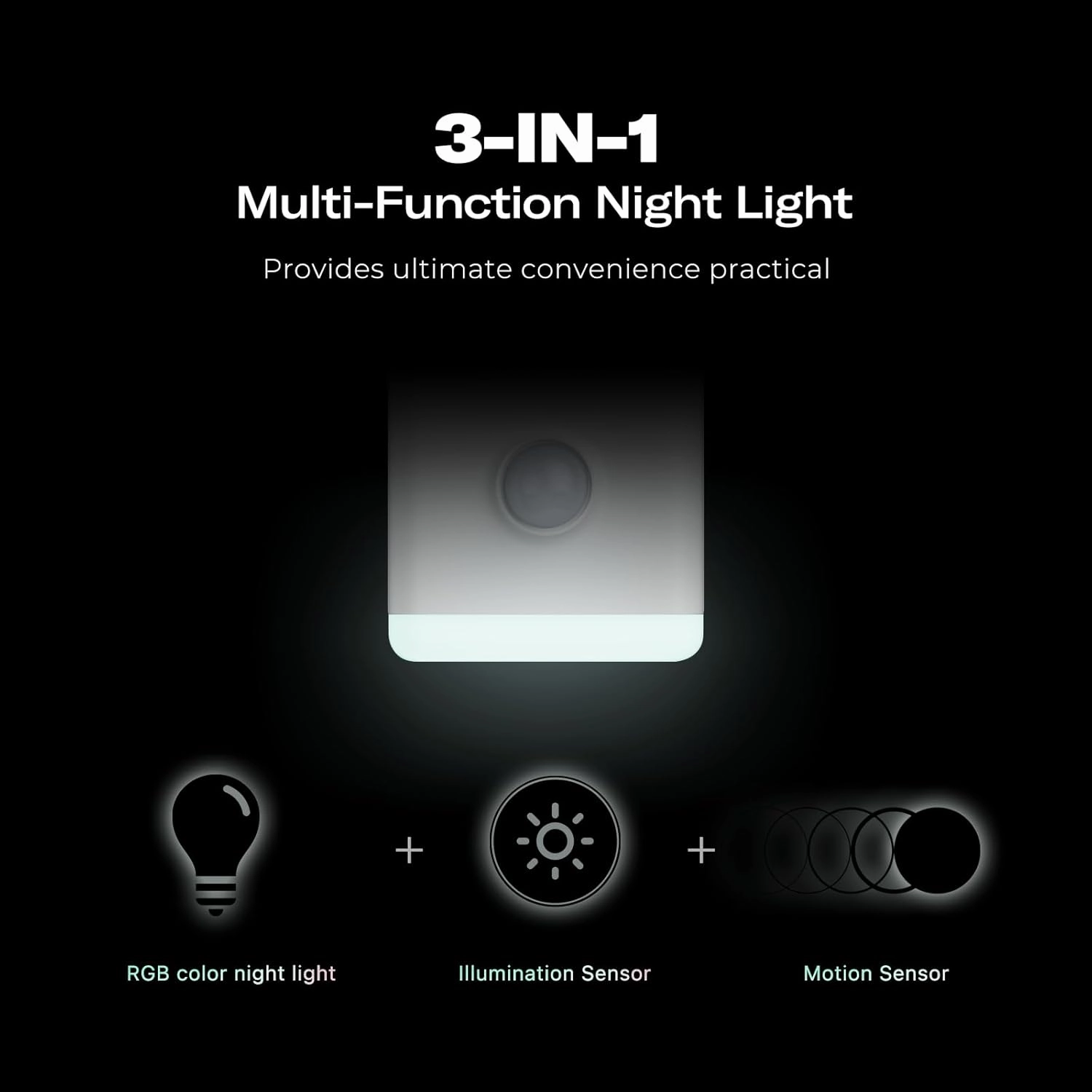 THIRDREALITY Multi-Function Night Light 4 Pack, Zigbee Repeater, 3-in-1 Combines a Motion Sensor, a Illumination Sensor and RGB Color Night Light, 1-100% Adjustable Brightness, Zigbee hub Required