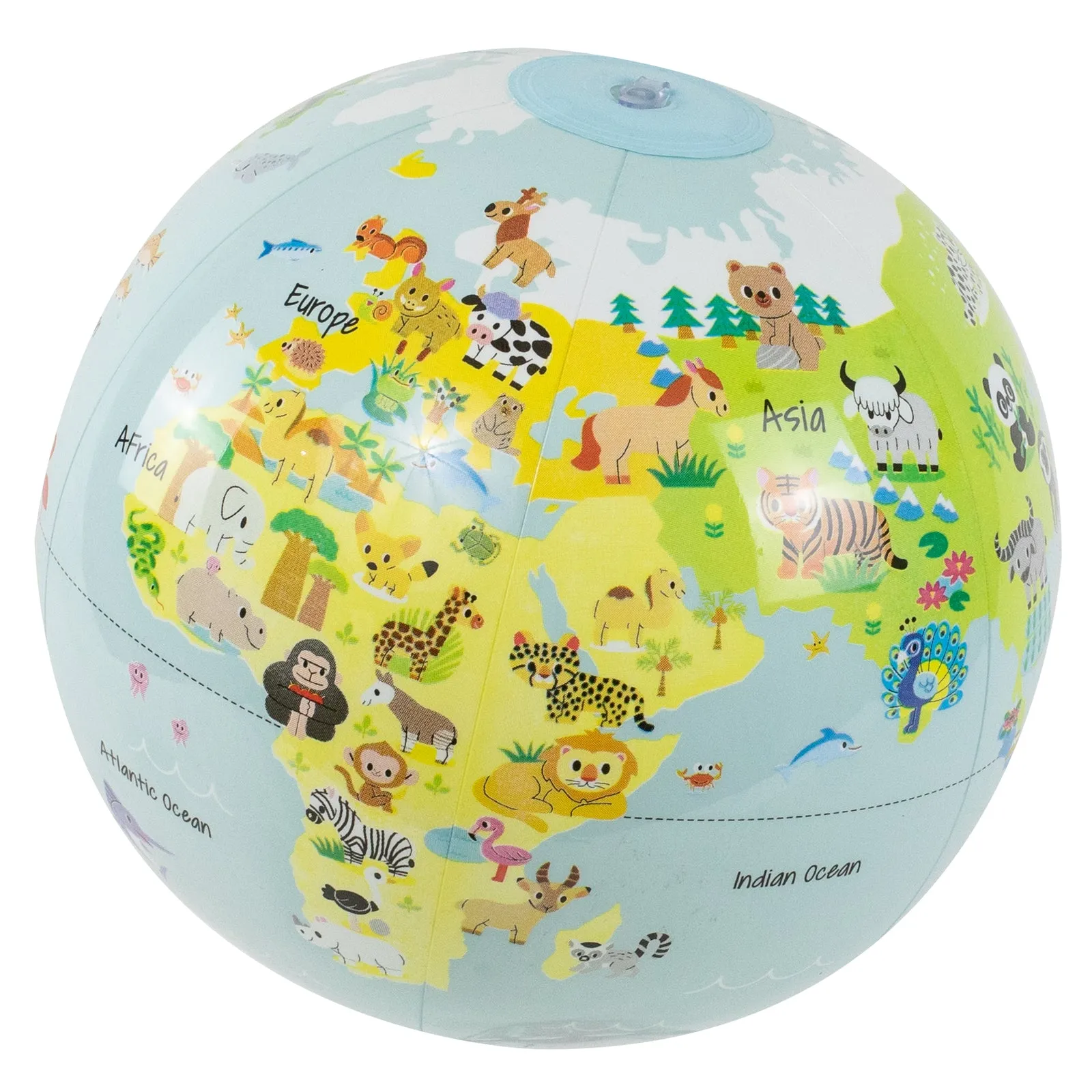 Tiger Tribe Inflatable World Globe - Baby Animals