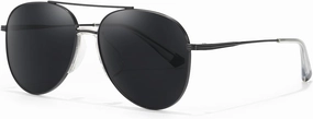 TJUTR Tangle Free Aviator Sunglasses for Women Men, Polarized UV400 Protection Trendy Shades, No-Snag Metal Frame Glasses