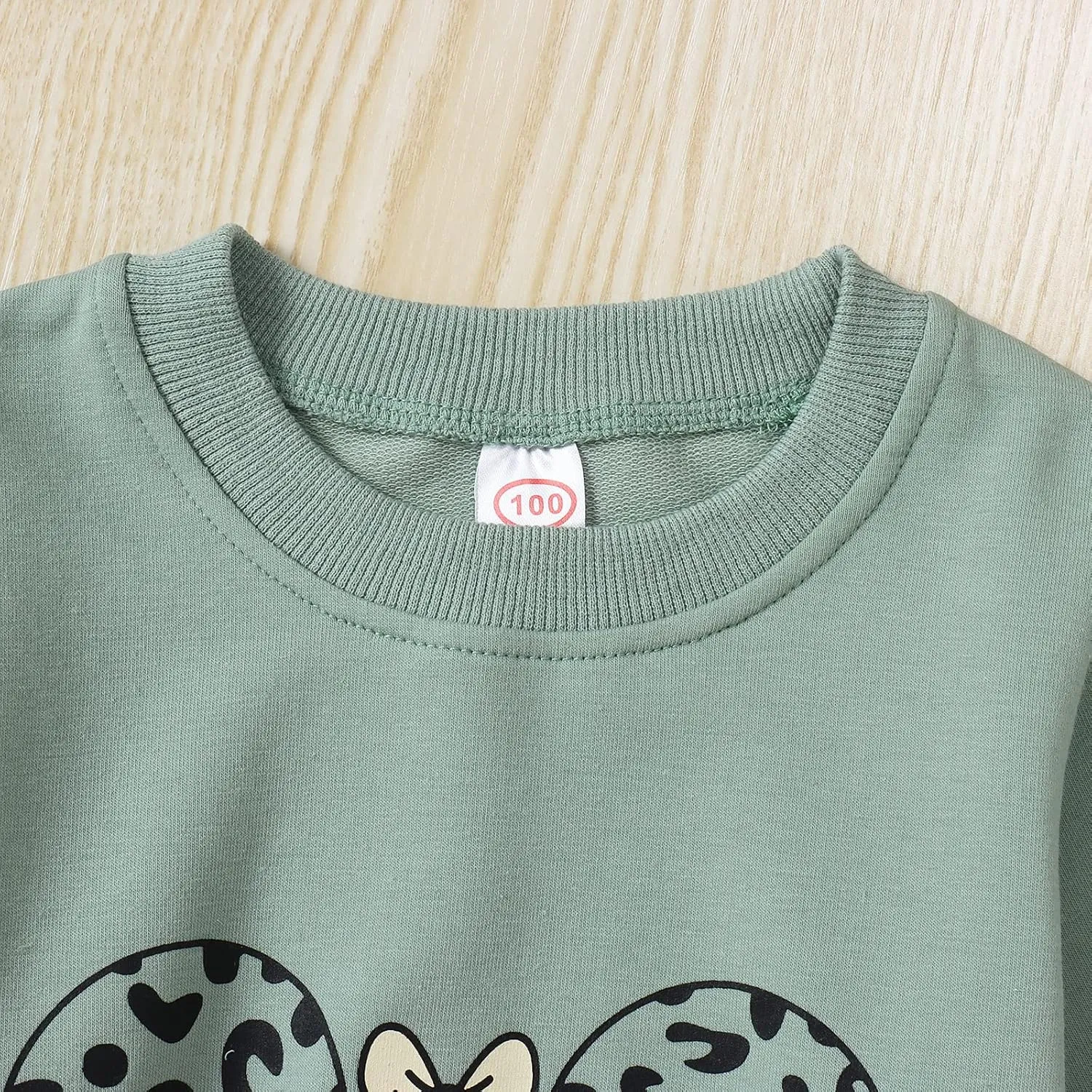 Toddler Baby Girl Leopard Fall Clothes Long Sleeve Pullover Crew Neck Top Sweatshirt Pants Casual Winter Outfits