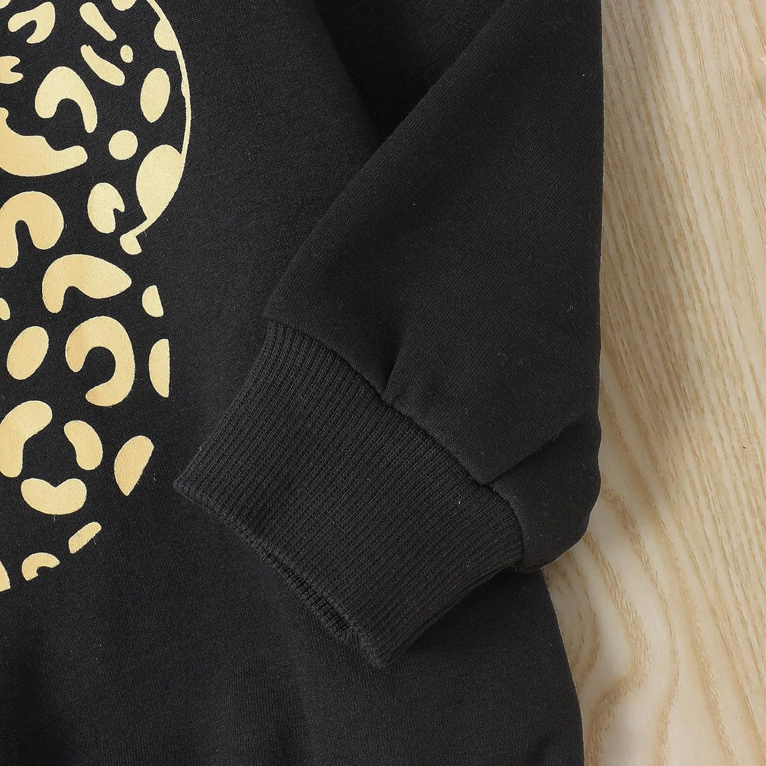 Toddler Baby Girl Leopard Fall Clothes Long Sleeve Pullover Crew Neck Top Sweatshirt Pants Casual Winter Outfits