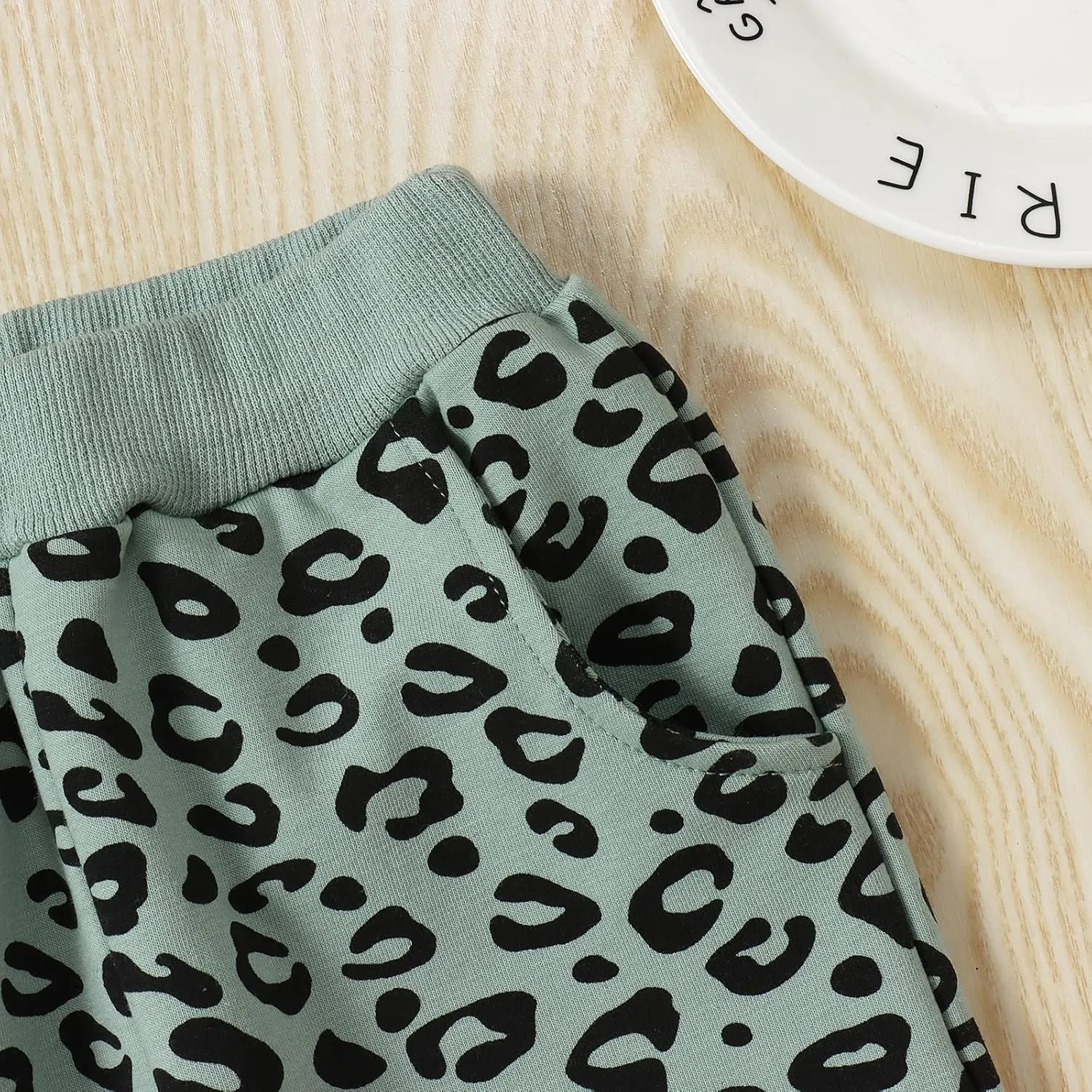 Toddler Baby Girl Leopard Fall Clothes Long Sleeve Pullover Crew Neck Top Sweatshirt Pants Casual Winter Outfits