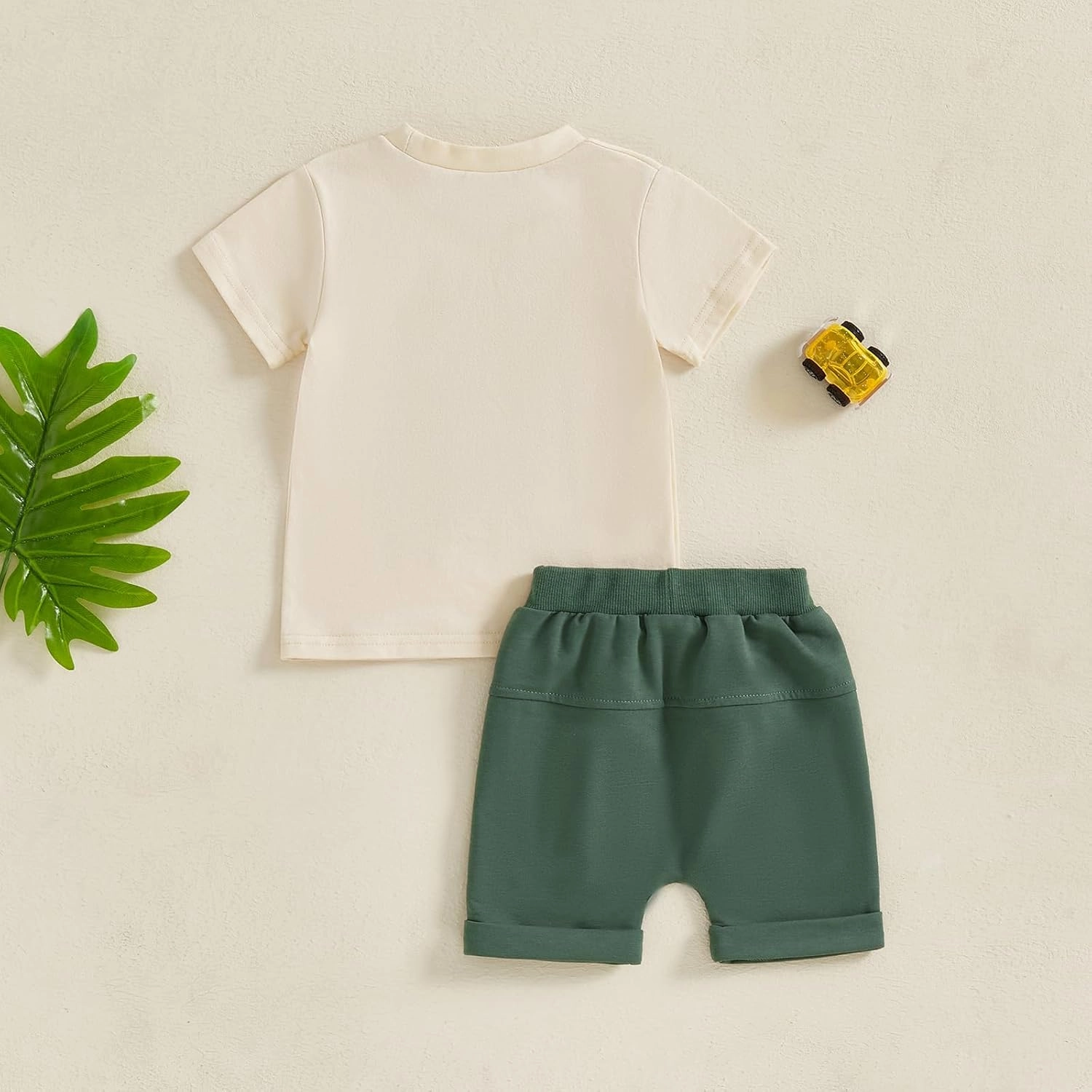 Toddler Baby Boy Summer Outfits Farmer Truck Gingham Boxer Shorts Set Little Kids 2Pcs Clothes 6 12 18 Months 2T 3T 4T