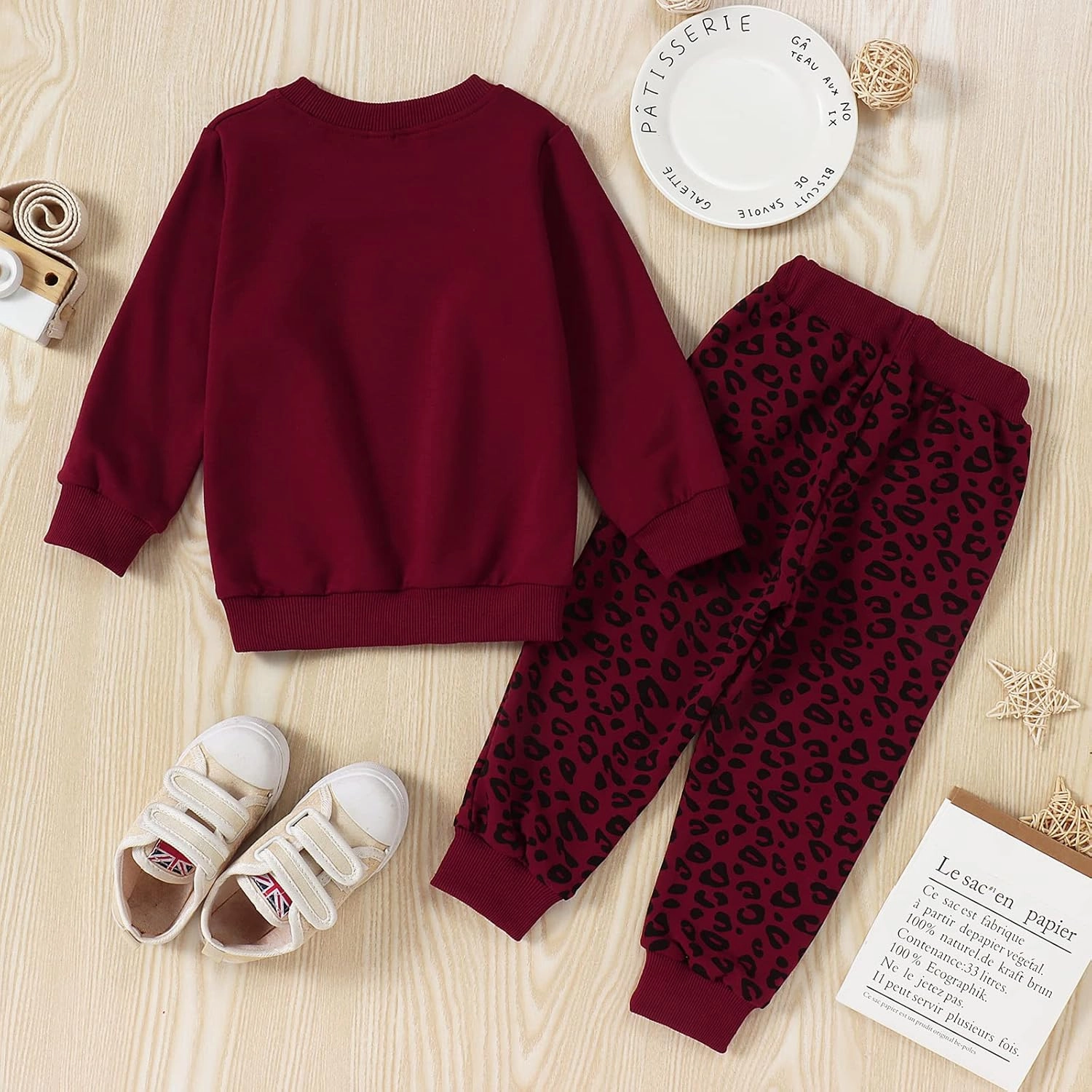 Toddler Baby Girl Leopard Fall Clothes Long Sleeve Pullover Crew Neck Top Sweatshirt Pants Casual Winter Outfits