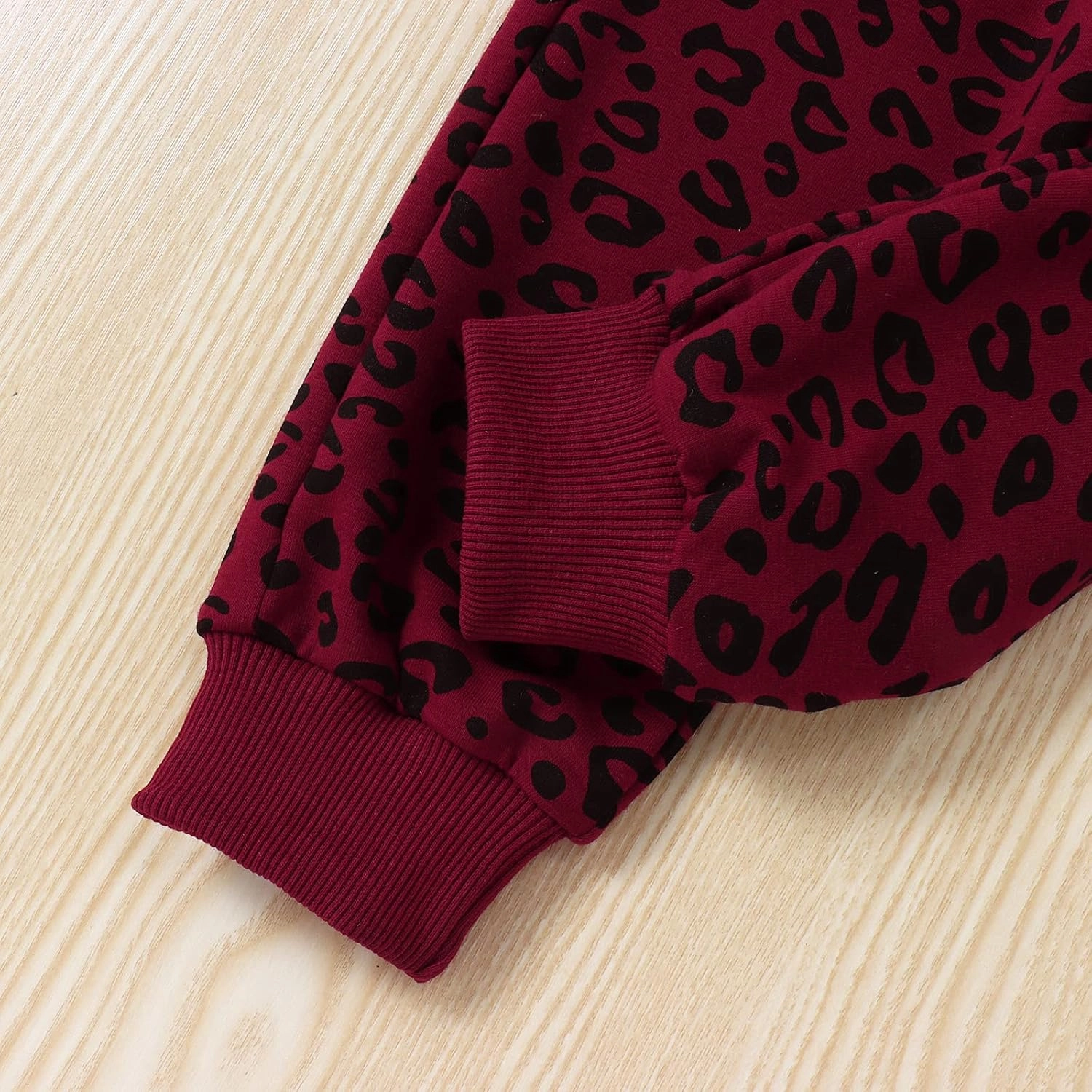 Toddler Baby Girl Leopard Fall Clothes Long Sleeve Pullover Crew Neck Top Sweatshirt Pants Casual Winter Outfits