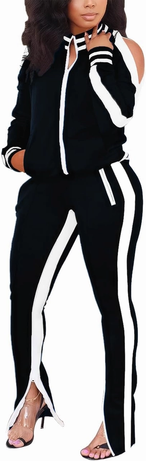 TOPONSKY Women Casual 2 Piece Outfit Long Pant Set Sweatsuits Tracksuits