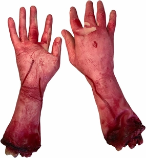 Totority Body Limbs Halloween Props Falsas Halloween Realistic Broken Hand Gadget for Scary Events