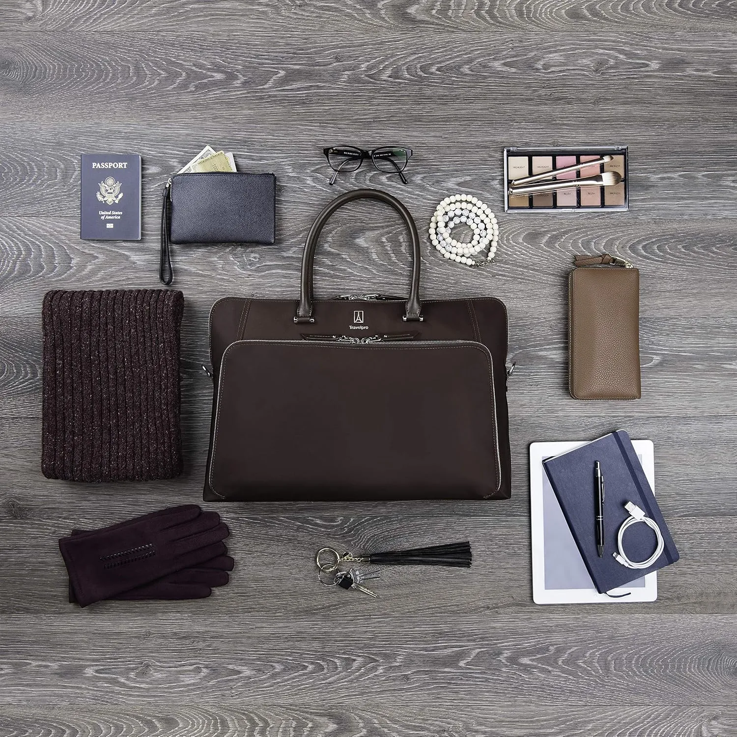Travelpro Platinum Elite Women's Travel Briefcase, Fits up to 14 Inch Laptop, Work School Travel