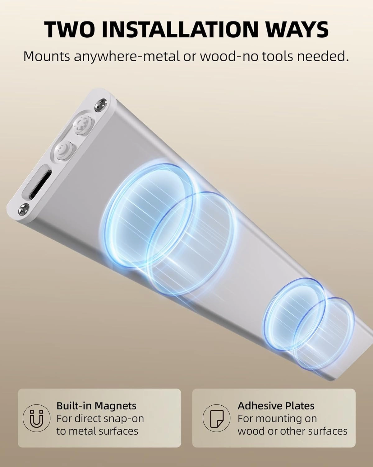 Under Cabinet Lighting Wireless, LED Motion Sensor Light Indoor, Rechargeable Motion Activated Under Cabinet Lights Battery Operated, Dimmable & 3 Color Temps, Under Counter Lights for Kitchen(6Pack)