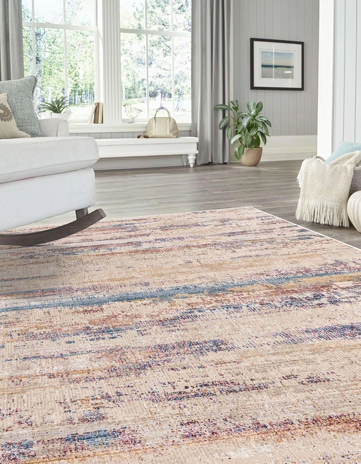 Unique Loom Deepa Collection Area Rug - Beatriz (Rectangular 2' 0" x 3' 0", Multi/ Beige)