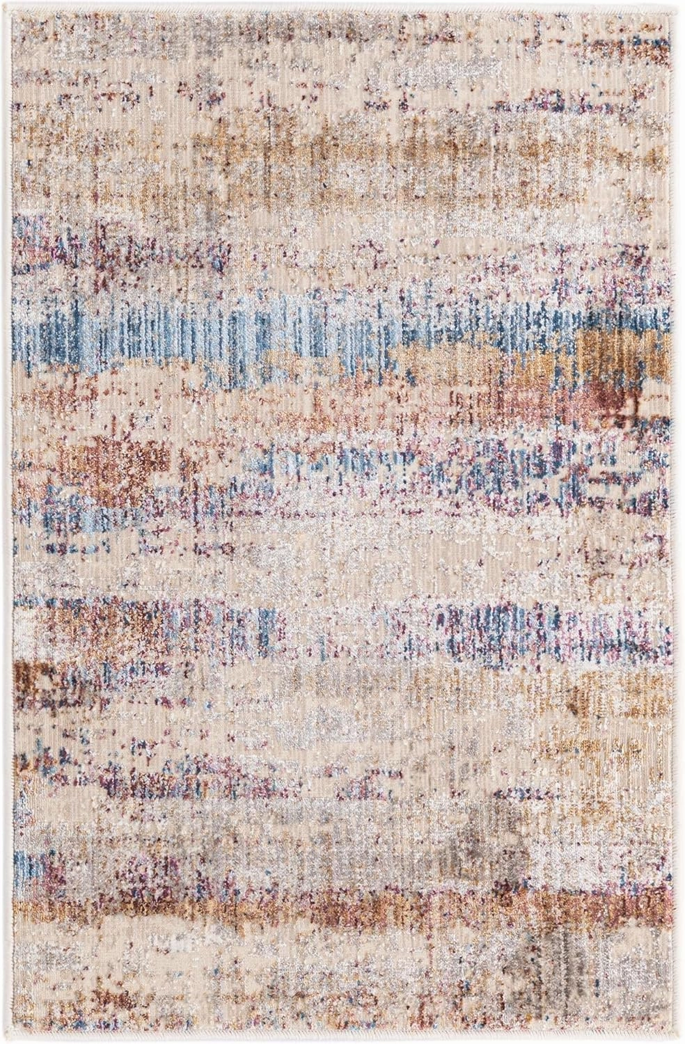 Unique Loom Deepa Collection Area Rug - Beatriz (Rectangular 2' 0" x 3' 0", Multi/ Beige)