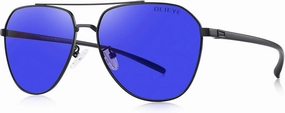Unisex Polarized Sunglasses for Men - Women Driving Sunglasses Lightweight Metal Frame Classic Retro Designer Style