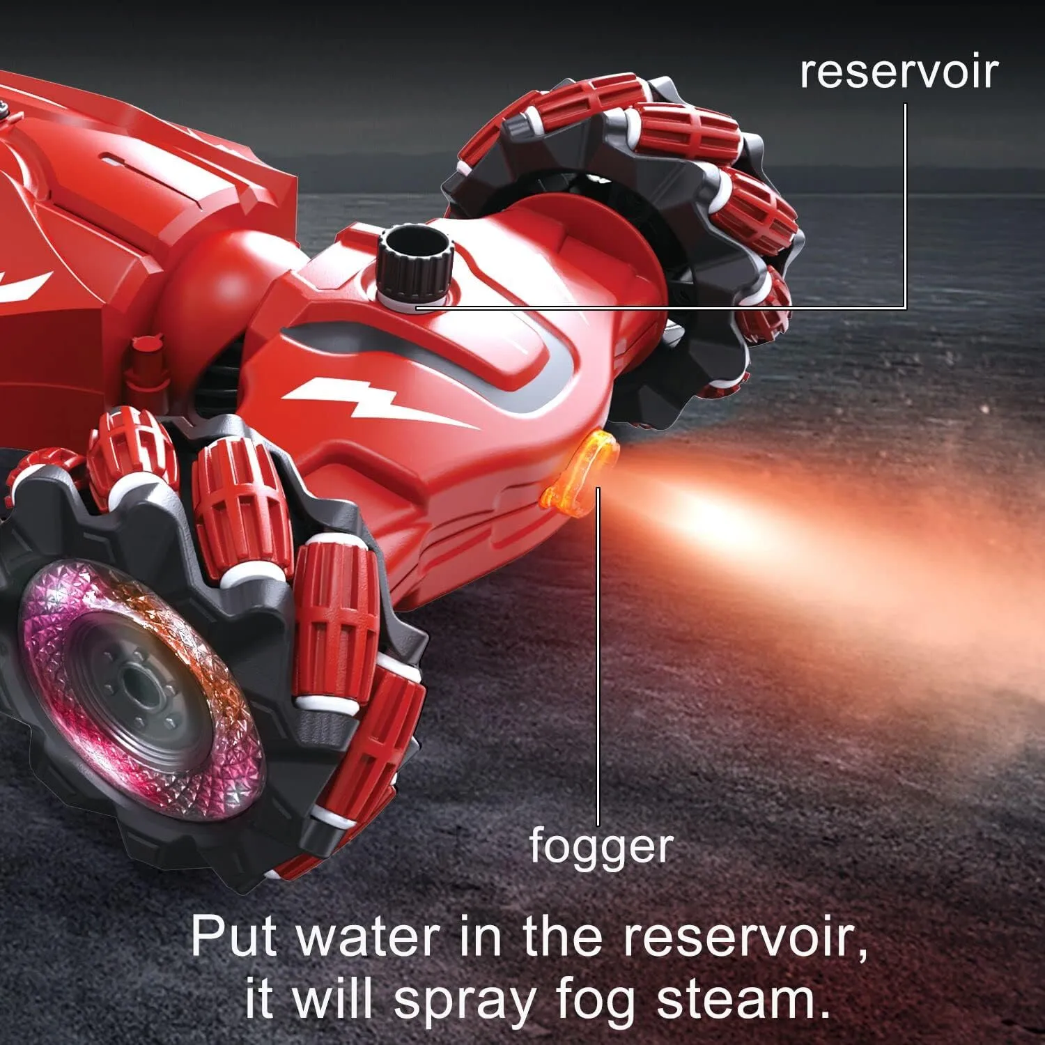 Upgraded Hand Gesture Sensing RC Stunt Car with Lights Music, Spray Drift Hand Gesture RC Car 360° Spins All Terrains Hand Controlled Truck Toys for 6 7 8 9 10 Year Old Boys
