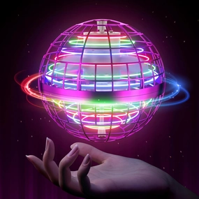UranHub Flying Orb Ball Toy 2024, Hover Orb Spinner, Hand Drone Orbit, Flying Spinner with Endless Tricks, Cool Toys for 6 7 8 9 10  Year Old Boys Girls Teens Indoor Outdoor Toys(Purple)