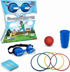 Vango The UpsideDownChallenge Game Backyard Edition for Kids & Family - Complete Fun Outdoor Challenges with Upside Down Goggles - for Game Night and Lawn Parties - Ages 8 