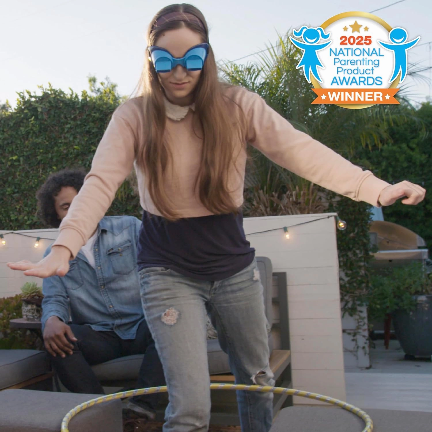 Vango The UpsideDownChallenge Game Backyard Edition for Kids & Family - Complete Fun Outdoor Challenges with Upside Down Goggles - for Game Night and Lawn Parties - Ages 8 