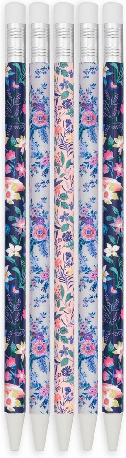 Vera Bradley Mechanical Pencil Set of 5, Pencils Take 0.7mm Lead (Spring 24 Medley)
