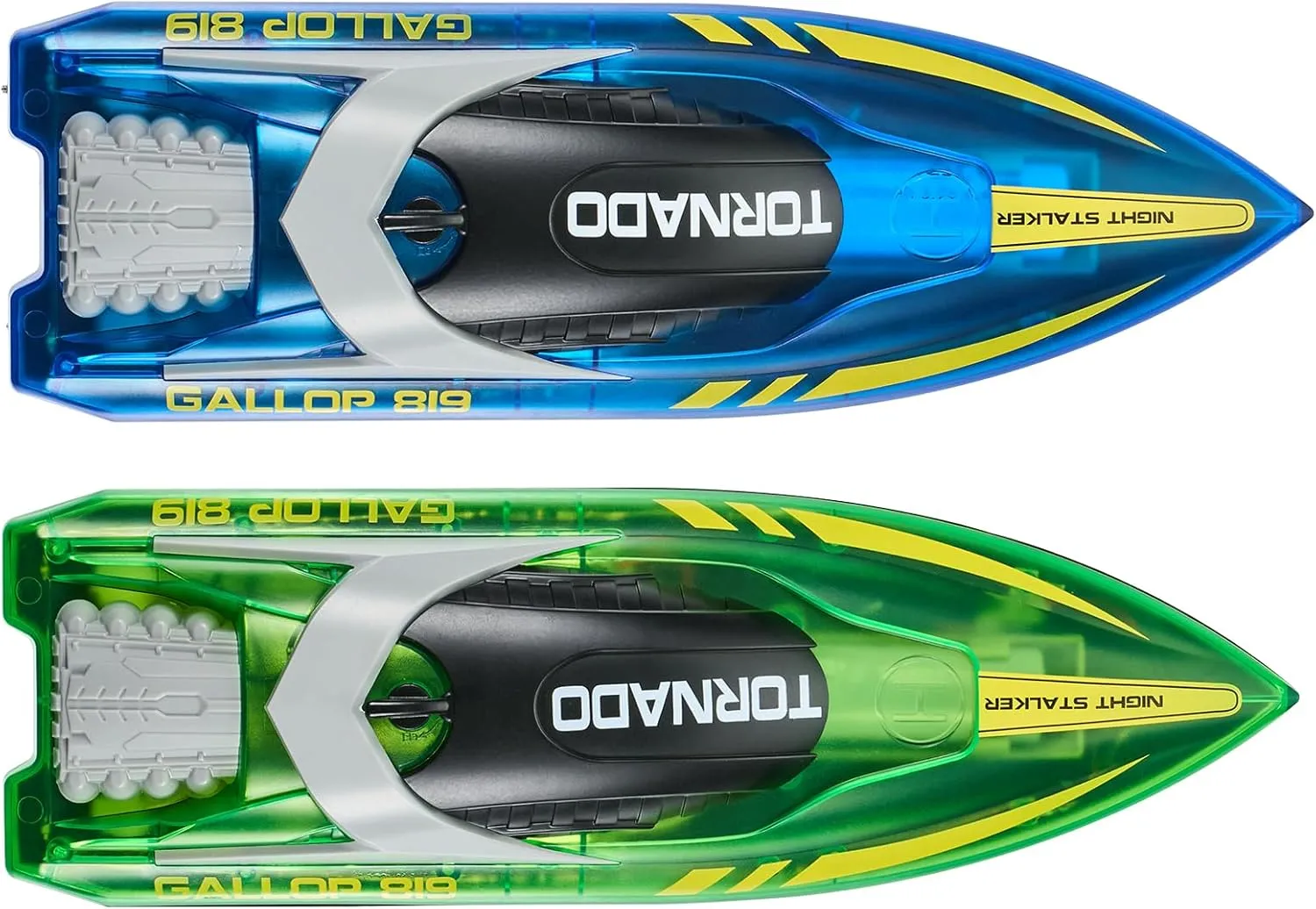 VEVOR RC Boat for Kids, 2Pack Remote Control Boat for Pools & Lakes, Racing Boat with LED Light & 4 Rechargeable Batteries, Whole Body Waterproof, Water Play Toy Gift for Adults Boys & Girls