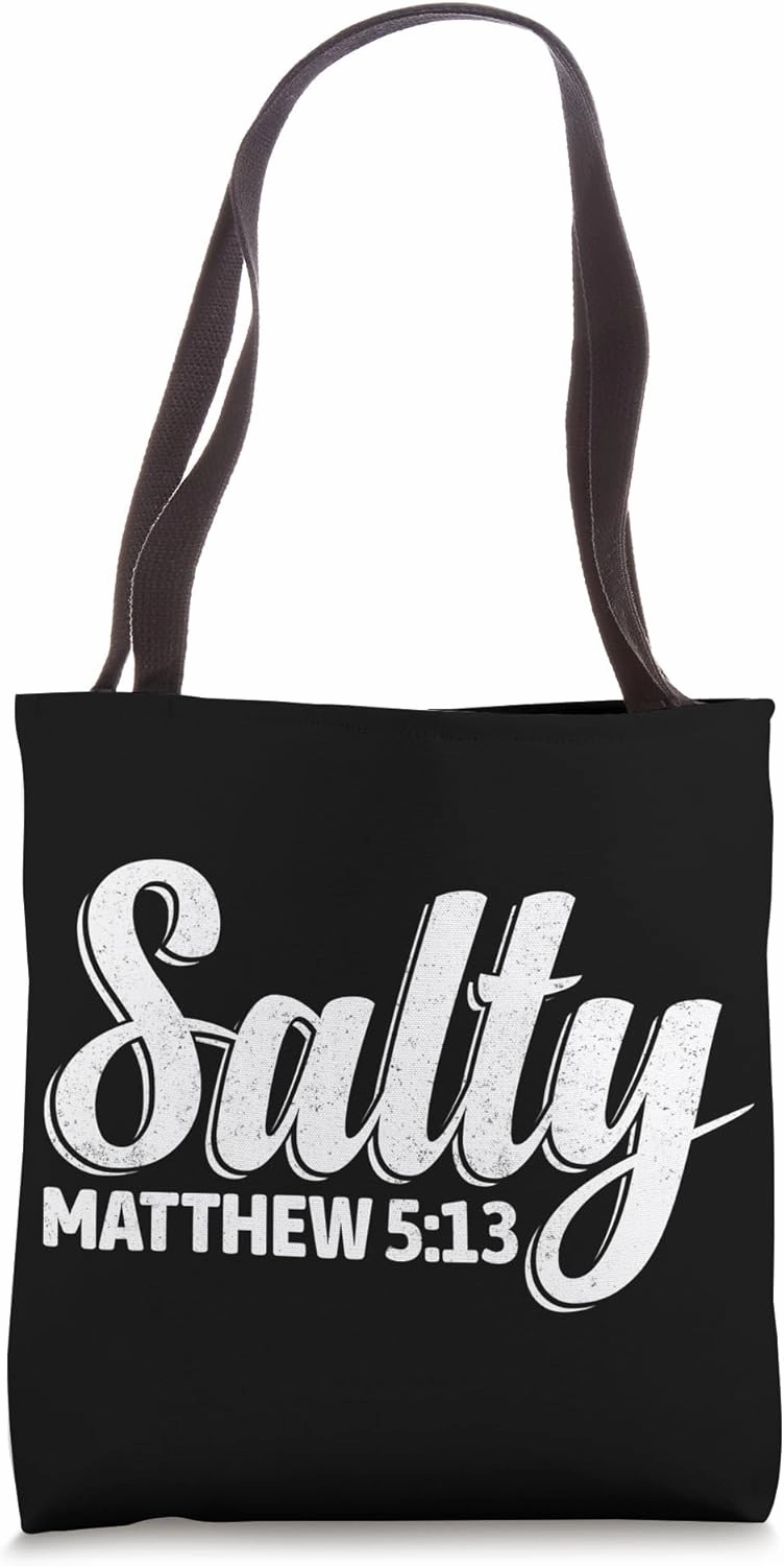 Vintage Faith Christian Sayings Matthew 5:13 Inspired Art Tote Bag