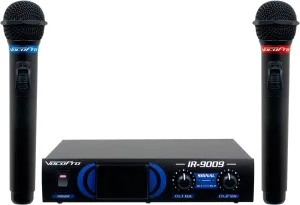 VocoPro Infrared Dual Wireless Microphone System, Black, IR-9009-2 (IR90092)