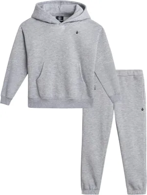 Volcom Boys' Active Tracksuit Set - 2 Piece Athletic Performance Fleece Hoodie Sweatshirt and Jogger Sweatpants (Sizes: 4-20)
