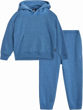 Volcom Boys' Active Tracksuit Set - 2 Piece Athletic Performance Fleece Hoodie Sweatshirt and Jogger Sweatpants (Sizes: 4-20)
