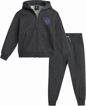 Volcom Infant Baby Boys' Tracksuits - 2 Piece Soft Fleece Full Zip Up Hoodie and Jogger Pants Set for Toddler Boys (12M-7)